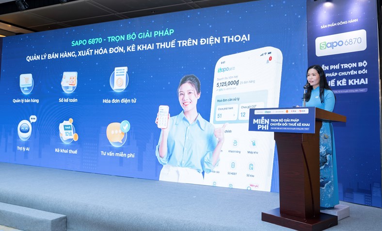 Sapo đồng hành cùng hộ kinh doanh chuyển đổi sang kê khai nộp thuế điện tử