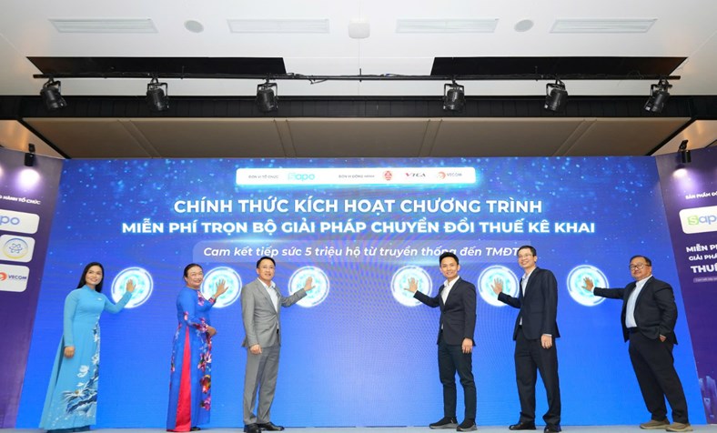 Sapo công bố chương trình miễn phí trọn bộ giải pháp chuyển đổi thuế kê khai cho 5 triệu hộ kinh doanh từ truyền thống đến thương mại điện tử