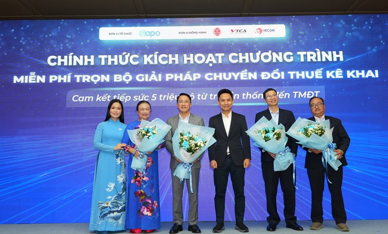 Sapo hỗ trợ miễn phí cho 5 triệu hộ kinh doanh chuyển đổi thuế kê khai
