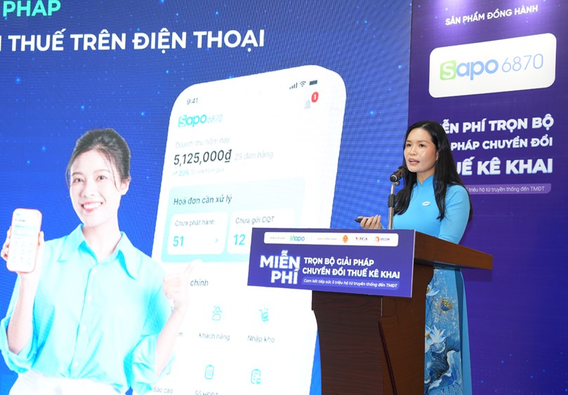 Sapo cung cấp miễn phí bộ giải pháp chuyển đổi thuế kê khai, cam kết tiếp sức 5 triệu hộ kinh doanh