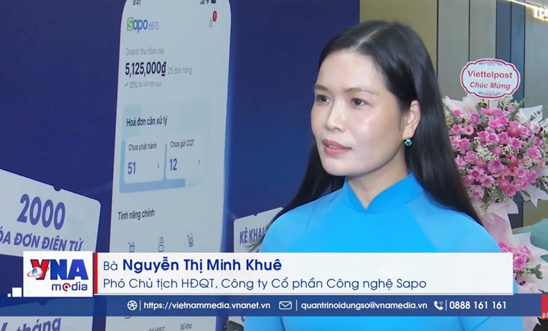 Sapo cam kết hỗ trợ 5 triệu hộ kinh doanh từ truyền thống đến TMĐT vững bước kê khai