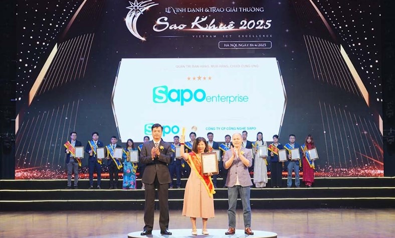 Sapo Enterprise được trao Giải thưởng Sao Khuê 2025 – Xếp hạng 5 Sao lĩnh vực Quản trị bán hàng