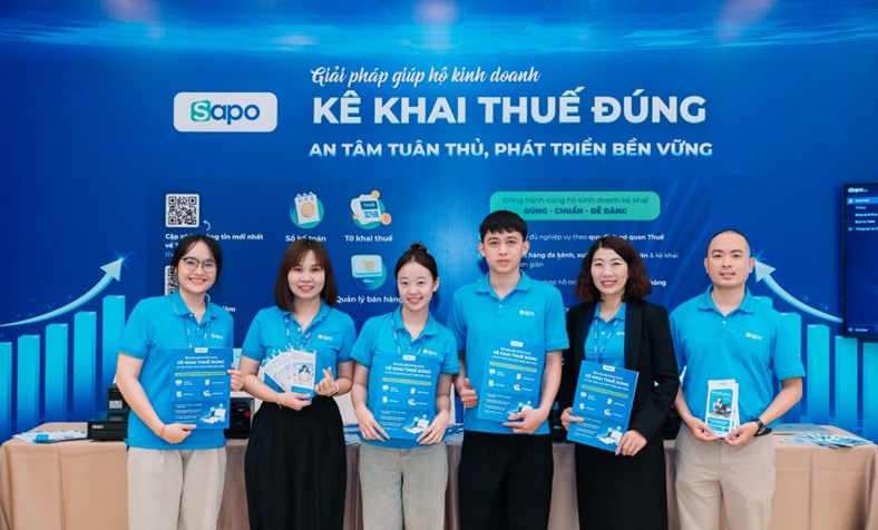 Sapo hỗ trợ hộ kinh doanh kê khai thuế đúng, tạo nền tảng phát triển bền vững
