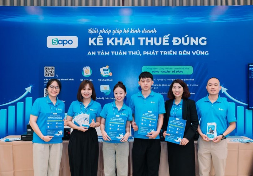 Sapo hỗ trợ hộ kinh doanh kê khai thuế đúng, tạo nền tảng phát triển bền vững