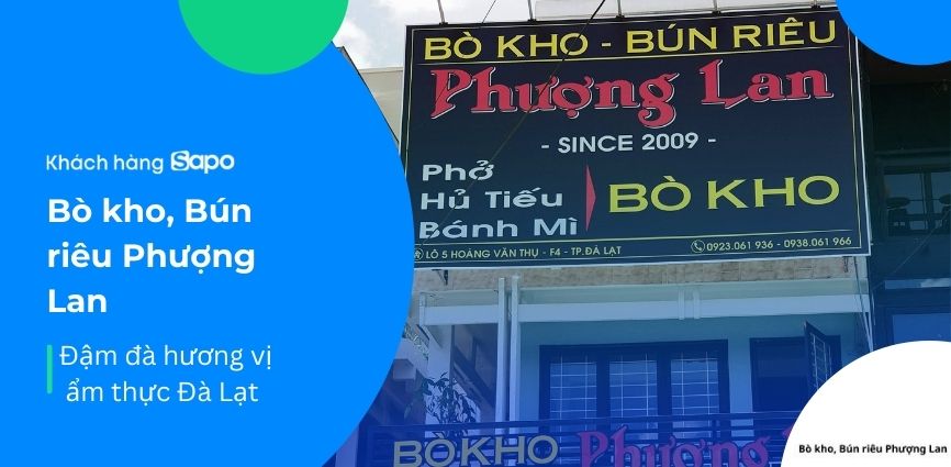 Bò kho, Bún riêu Phượng Lan - Đậm đà hương vị ẩm thực Đà Lạt 
