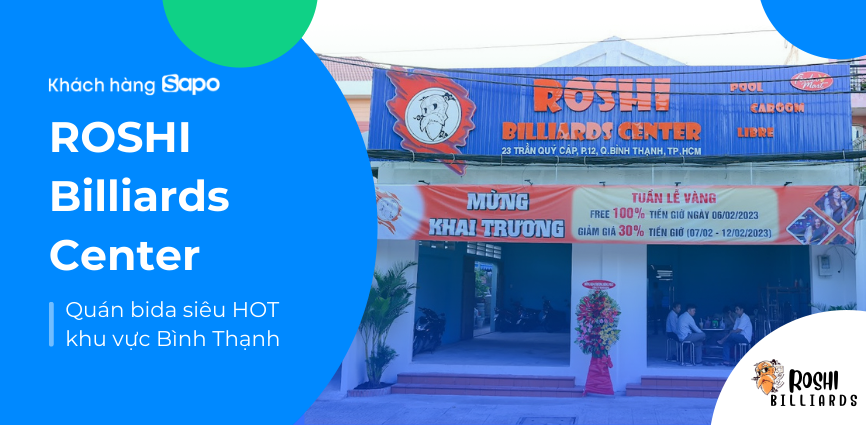 ROSHI Billiards Center - Quán bida siêu HOT khu vực Bình Thạnh