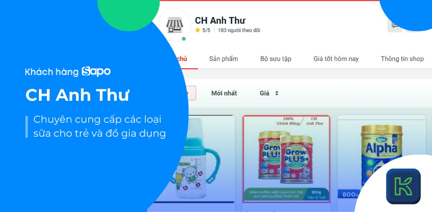 CH Anh Thư - Chuyên cung cấp các loại sữa cho trẻ và đồ gia dụng