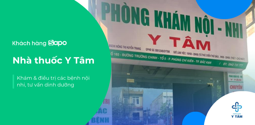 Nhà thuốc Y Tâm - Khám & điều trị các bệnh nội nhi, tư vấn dinh dưỡng