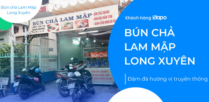 Bún chả Lam Mập Long Xuyên - Đậm đà hương vị truyền thống