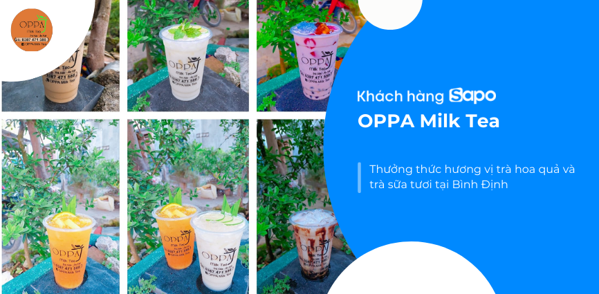 Oppa Milk Tea - Thưởng thức hương vị trà hoa quả và trà sữa tươi tại Bình Định