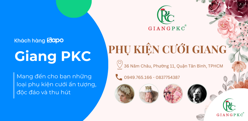 Thế giới phụ kiện cưới Giang - mang đến những loại phụ kiện cưới ấn tượng