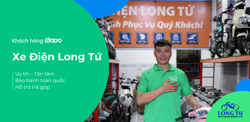 Xe Điện Long Tứ: Đại lý chính hãng - Vận hành tinh gọn, dịch vụ tận tâm