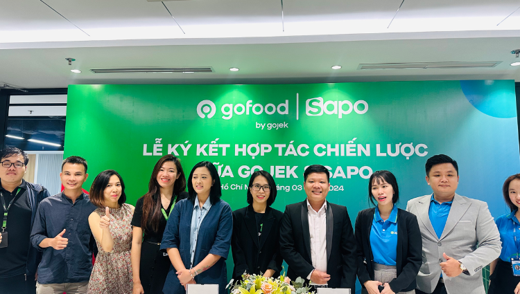 Sapo và Gojek hợp tác trong lĩnh vực FnB (Ảnh: CTV)