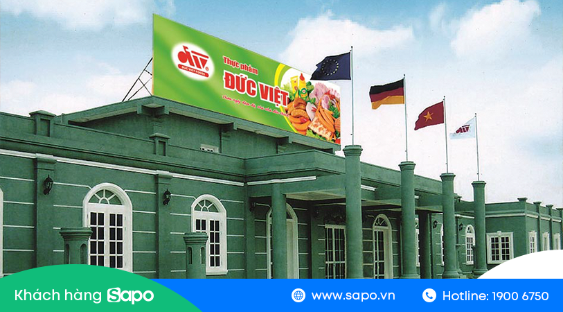 Sapo thiet ke website cho thuong hieu xuc xich Duc Viet Sapo thiet ke website