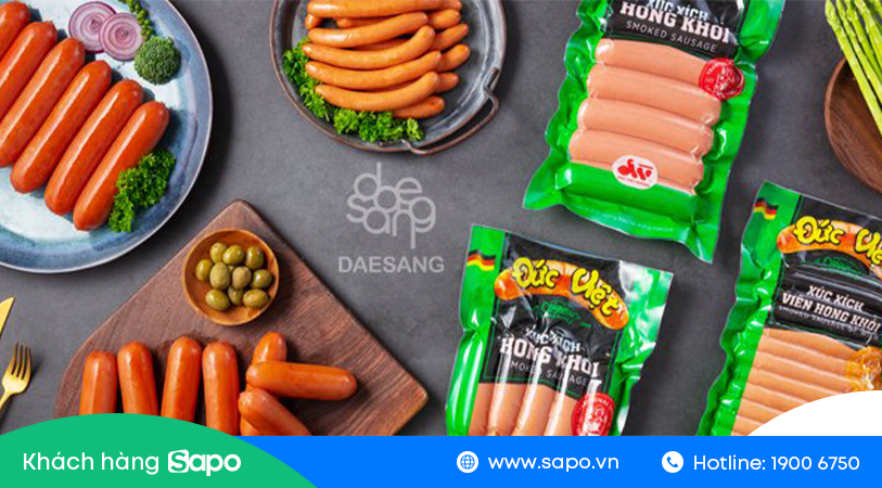 Sapo thiet ke website cho thuong hieu xuc xich Duc Viet Sapo thiet ke website