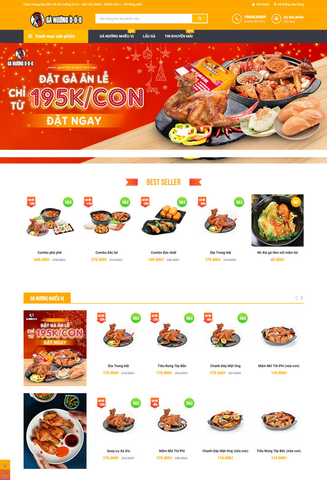 Gà nướng Ò Ó O