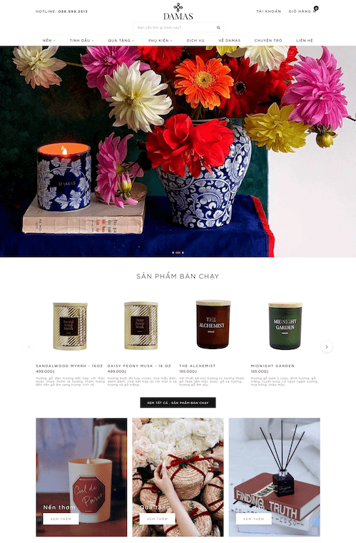 DAMAS | Candles & Gifts