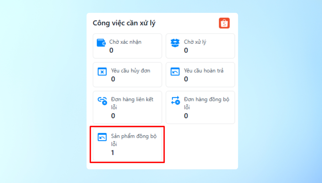 Bổ sung điều hướng “Cách xử lý Sản phẩm & Đơn hàng đồng bộ lỗi trên Kênh sàn TMĐT”