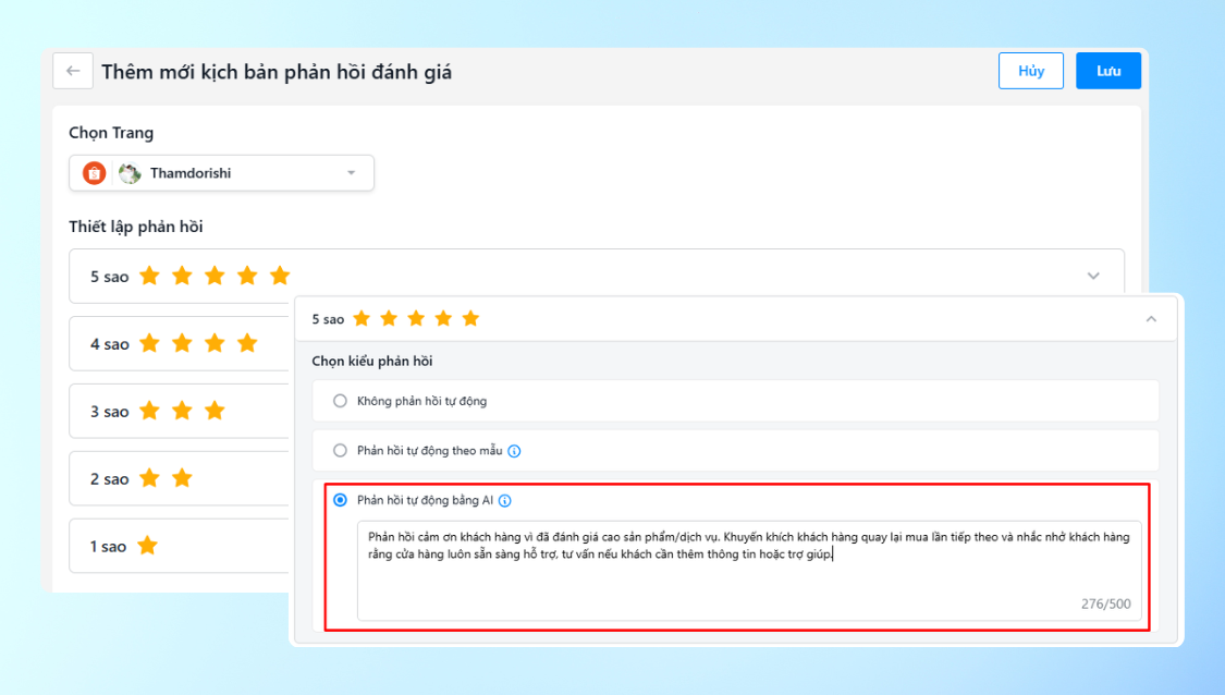 Ra mắt tính năng "Phản hồi và tổng hợp đánh giá tự động" – Giúp nhà bán hàng tối ưu trải nghiệm khách hàng