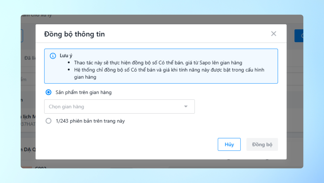 Đồng bộ tồn kho và giá đa gian hàng – Quản lý tập trung, tiết kiệm tối đa thời gian vận hành