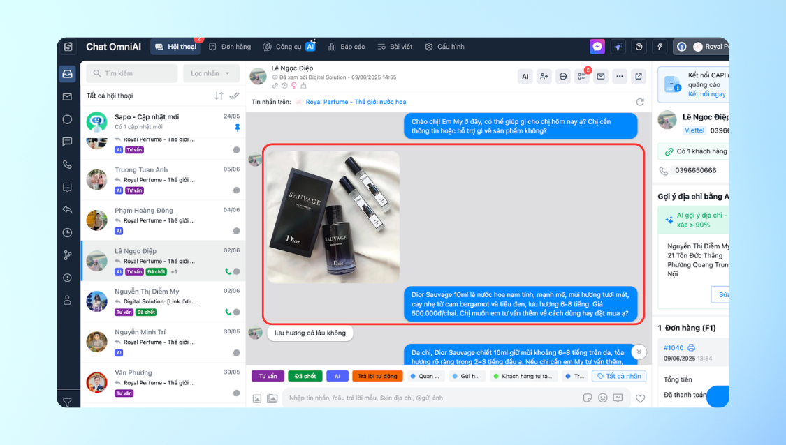 Tư vấn và xử lý đơn hàng chuyên nghiệp hơn với nâng cấp từ Chatbot AI