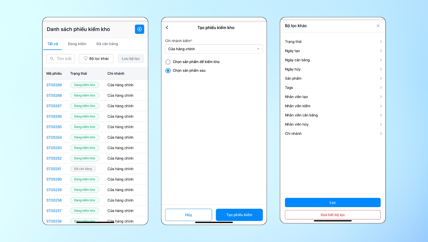 Kiểm kho nhanh, chính xác và mượt mà hơn nhờ nâng cấp tính năng Kiểm kho trên app mobile