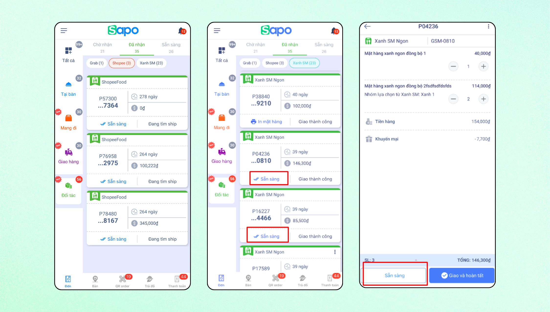Rút ngắn thời gian giao nhận với tính năng “Đánh dấu đơn hàng sẵn sàng" trên Sapo
