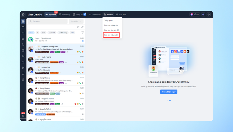 Theo dõi hiệu quả làm việc của từng nhân viên dễ dàng hơn với nâng cấp “Báo cáo hiệu suất”