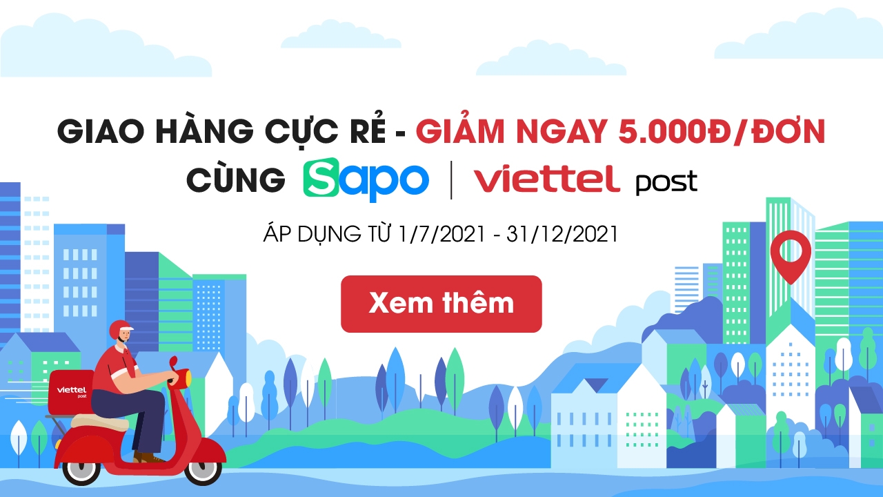 Giao hàng cực rẻ - Giảm ngay 5.000đ/ Đơn cùng Sapo - Viettel Post