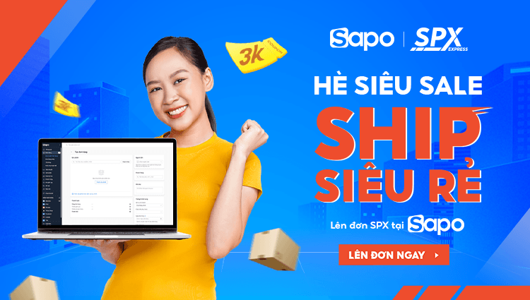 Giảm ngay 3K/ đơn hàng - Hè siêu sale, ship siêu rẻ cùng SPX trên Sapo Express