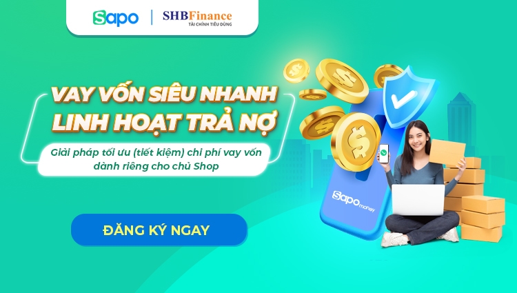 Sapo hợp tác với SHB Finance ra mắt sản phẩm cho vay vốn linh hoạt trên phần mềm quản lý bán hàng Sapo