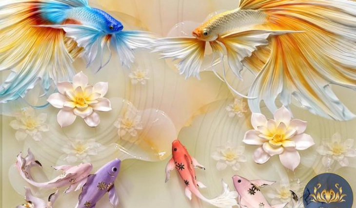Tranh cá vàng 3D – Ý tưởng kinh doanh nghìn đô