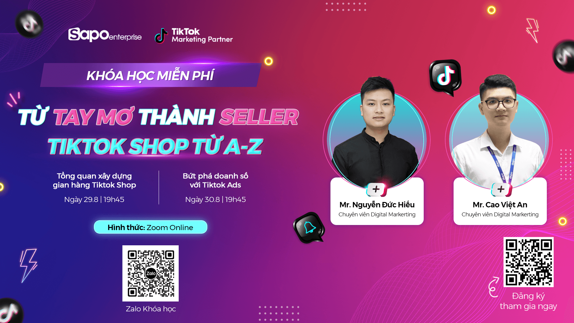 Khoá học miễn phí: Từ "tay mơ" thành Seller Tiktok Shop từ A - Z