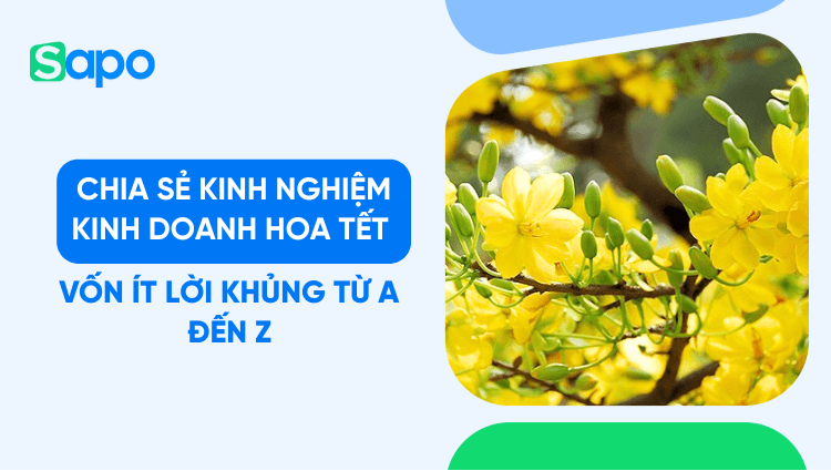 Chia sẻ kinh nghiệm kinh doanh hoa Tết vốn ít lời khủng từ A đến Z