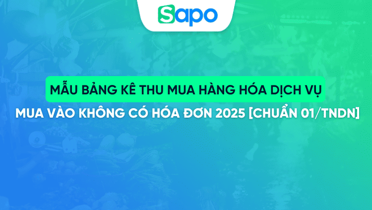 Mẫu bảng kê thu mua hàng hóa dịch vụ mua vào không có hóa đơn 2025 [Chuẩn 01/TNDN]