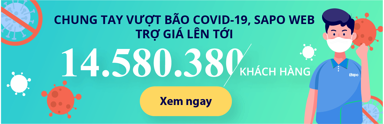 Sapo Web khuyến mãi hấp dẫn, trị giá tới 14.580.380đ/ khách hàng