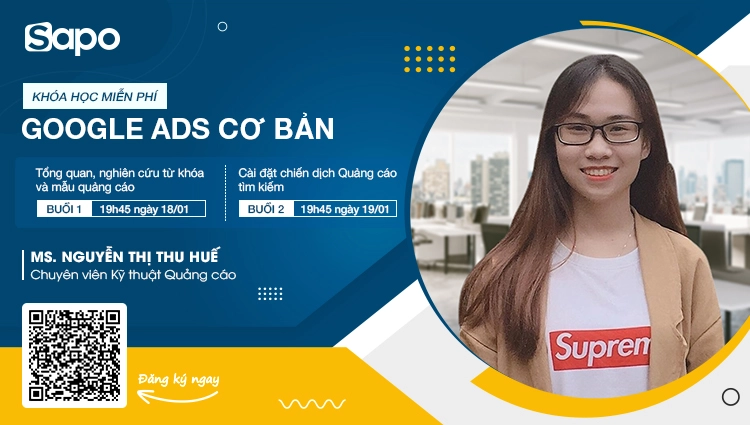Khóa học Google Ads Cơ Bản dành riêng cho các nhà bán hàng bước đầu đang kinh doanh trên Website