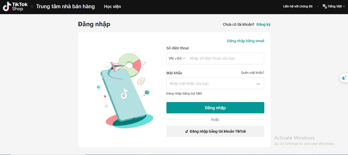 Cách đăng nhập TikTok Shop, TikTok Seller trên máy tính, điện thoại dễ nhất 2025