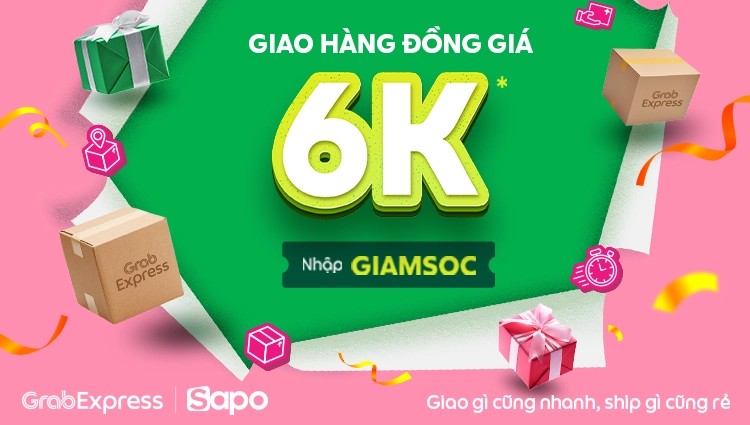 Nhập mã GIAMSOC - Giao hàng giá chỉ 6.000Đ qua GrabExpress trên Sapo