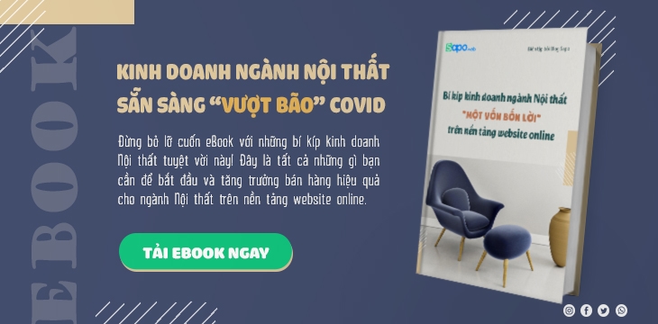 [eBook] Bí kíp kinh doanh ngành Nội thất "Một Vốn Bốn Lời" trên nền tảng website online