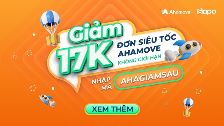 Giao hàng siêu tốc, ưu đãi cực sốc: Giảm 17k/đơn qua Ahamove trên Sapo