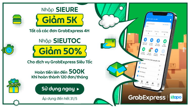 Lên đơn dễ dàng, ship hàng nửa giá qua Grab trên Sapo