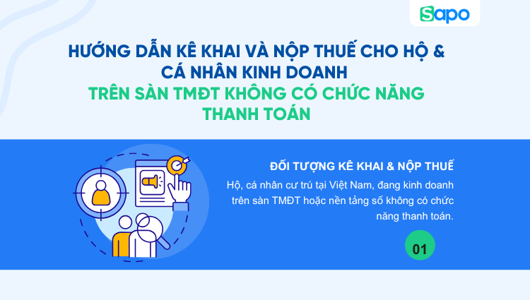 [INFORGRAPHIC] Hướng dẫn kê khai & nộp thuế cho hộ, cá nhân kinh doanh trên sàn TMĐT không có chức năng thanh toán