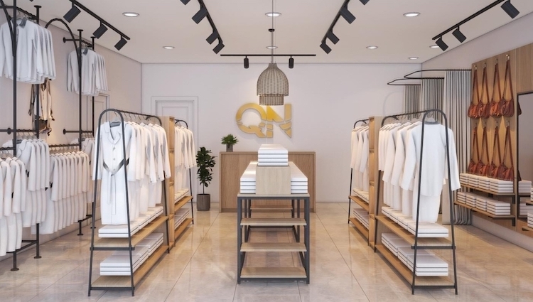5 mẫu kệ giữa shop quần áo nên sử dụng nhất hiện nay
