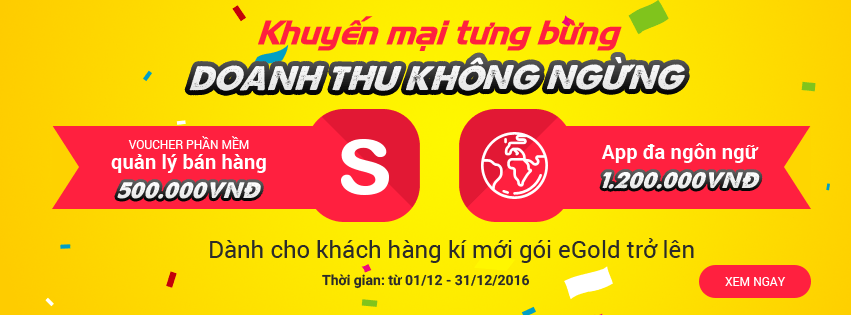 Khuyến mãi tưng bừng - Doanh thu không ngừng