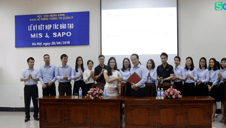 Sapo hỗ trợ nền tảng thực hành thương mại điện tử cho sinh viên Học viện Ngân hàng