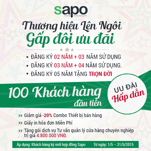 Thương hiệu lên ngôi – Gấp đôi ưu đãi