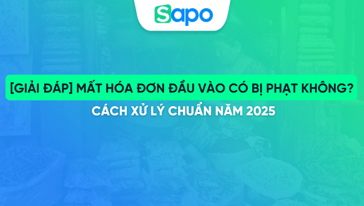 [Giải đáp] Mất hóa đơn đầu vào có bị phạt không? Cách xử lý chuẩn năm 2025