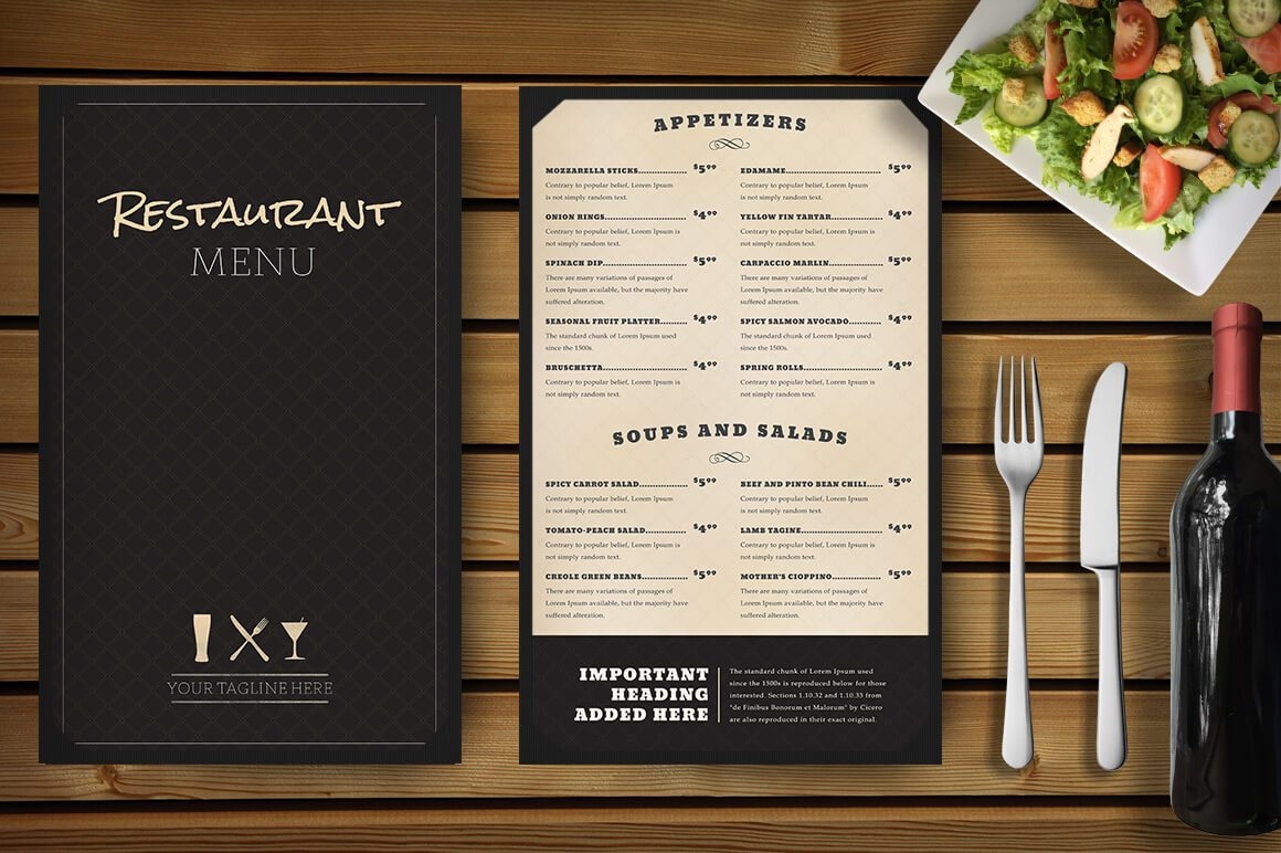 Nguyên tắc xây dựng menu nhà hàng khoa học và hấp dẫn