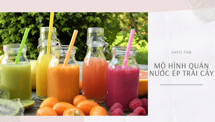 Thu nhập tiền triệu mỗi ngày với mô hình quán nước ép trái cây